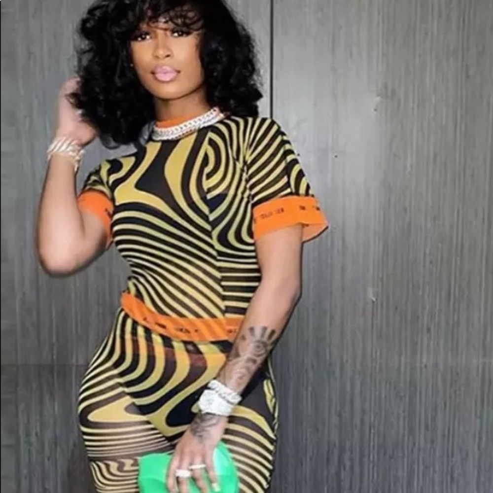 Sexy See Threw 2 Piece Pants Set NWT